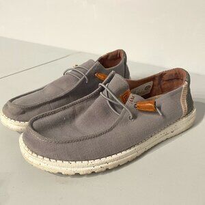 Women's Hey Dude Wendy Washed Gray - Size 8
